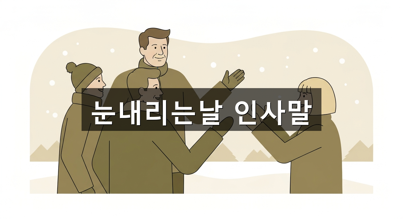 눈내리는날 인사말 - 1