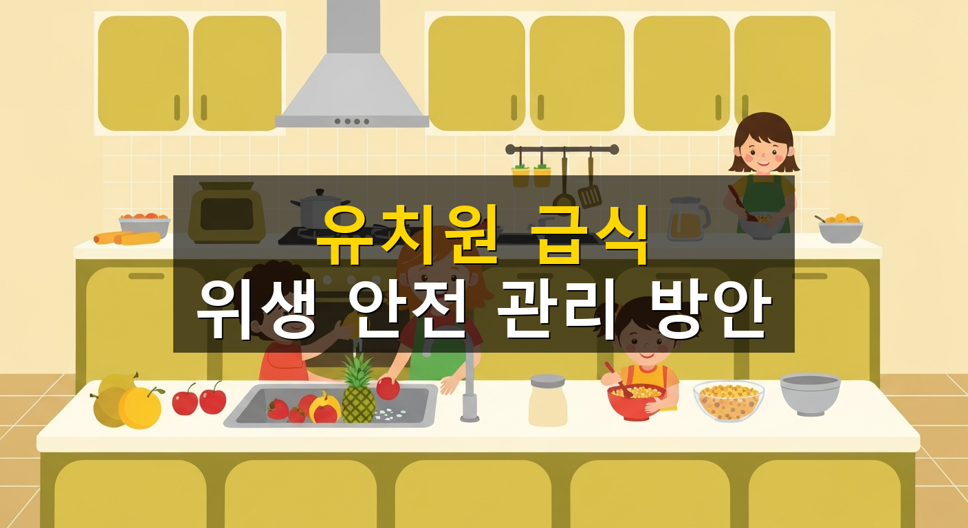 유치원 급식 위생 안전 관리 방안 - 1