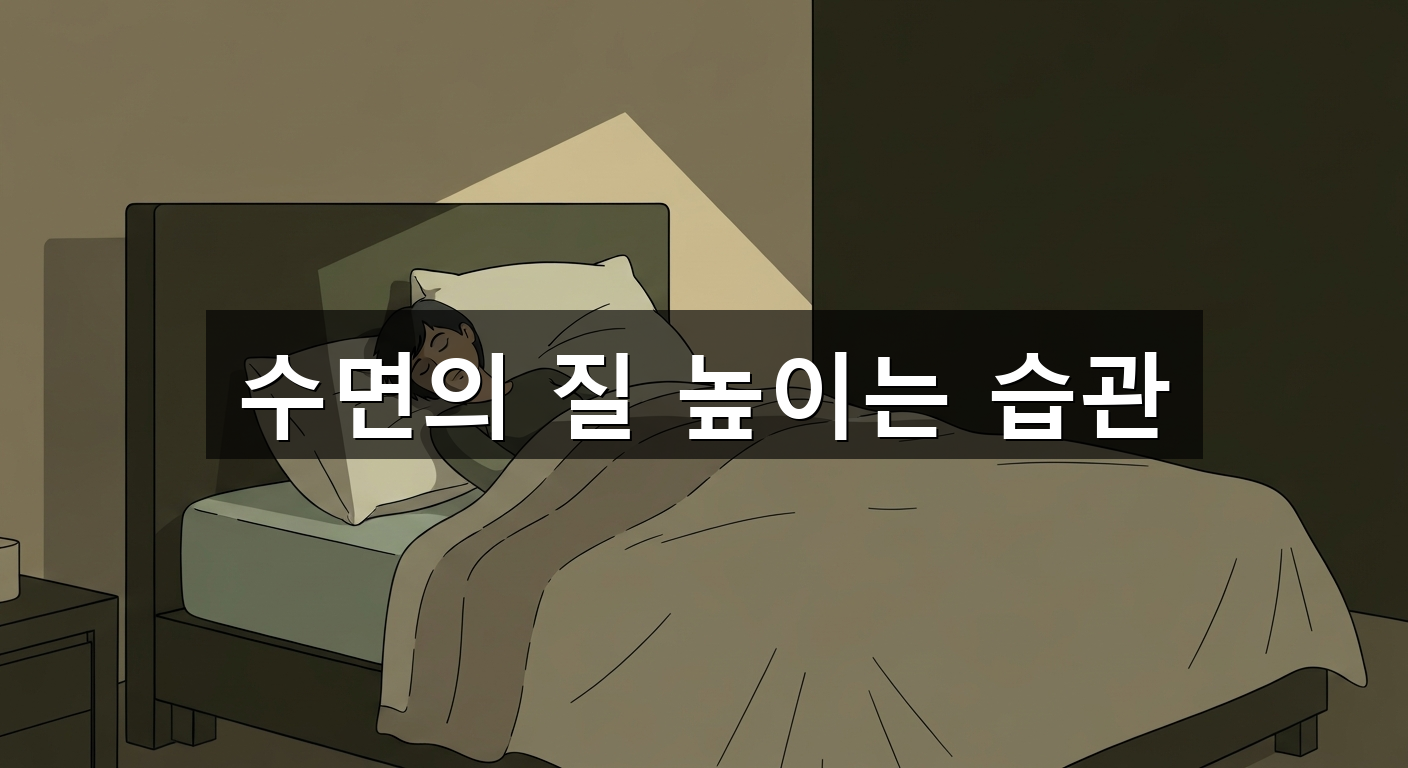 수면의 질 높이는 습관 - 1