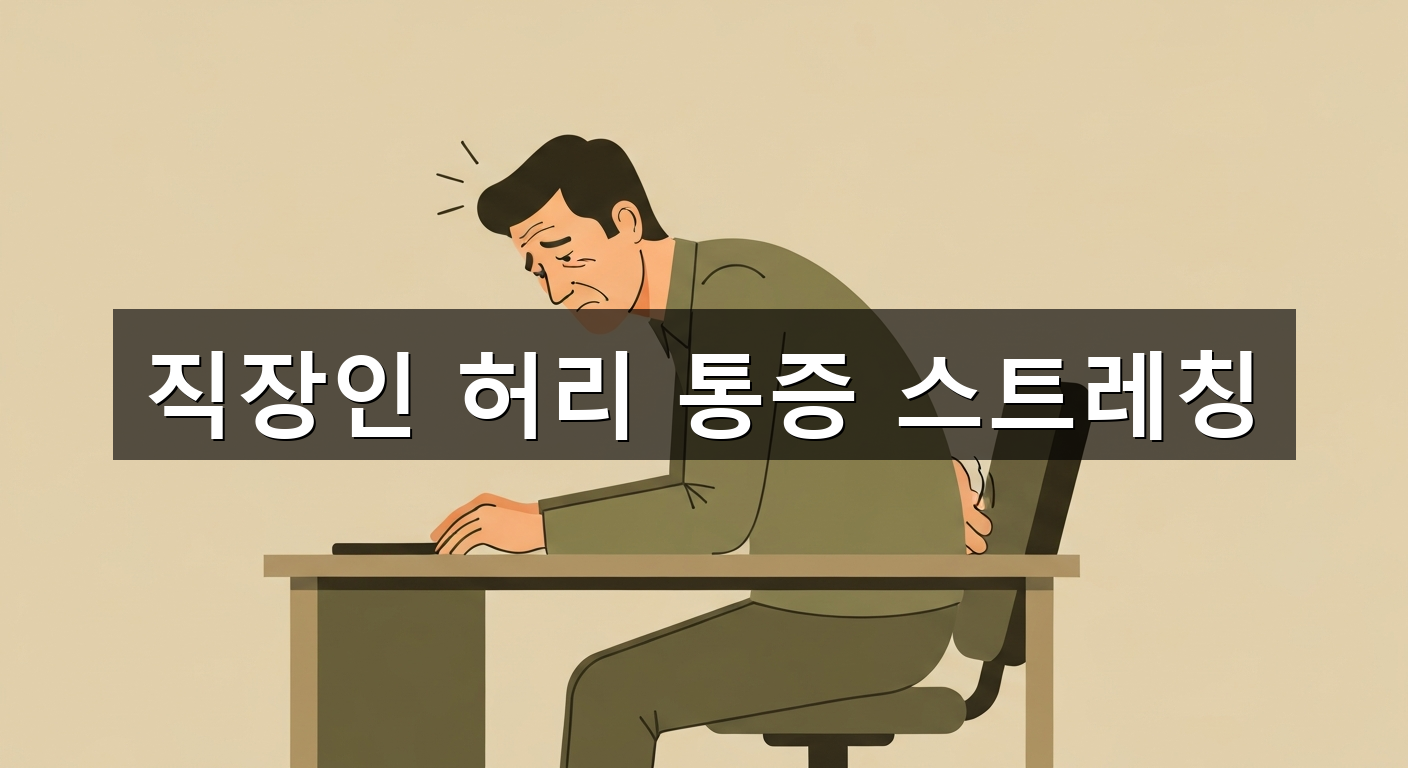 직장인 허리 통증 스트레칭 - 1