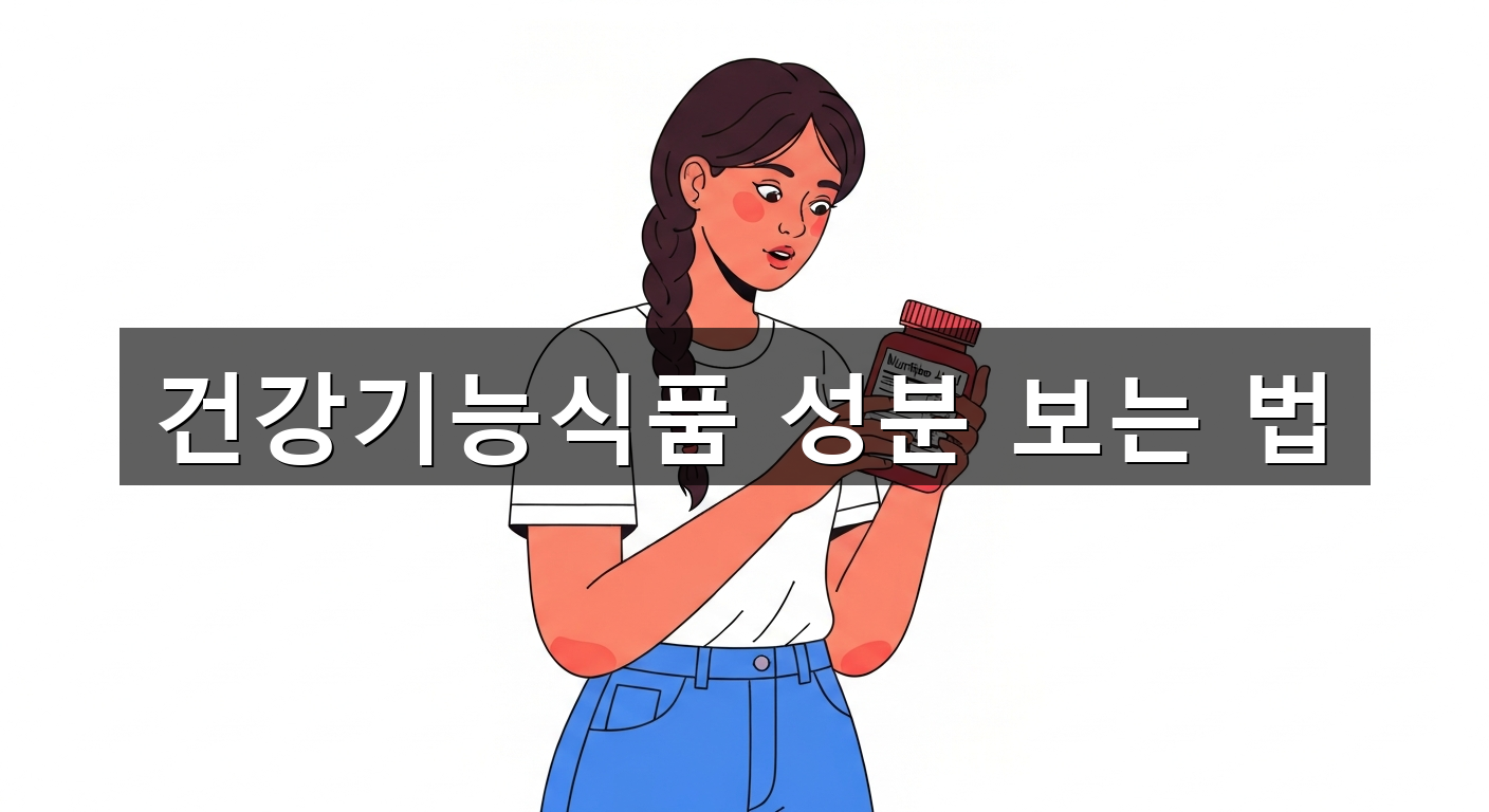 건강기능식품 성분 보는 법 - 1