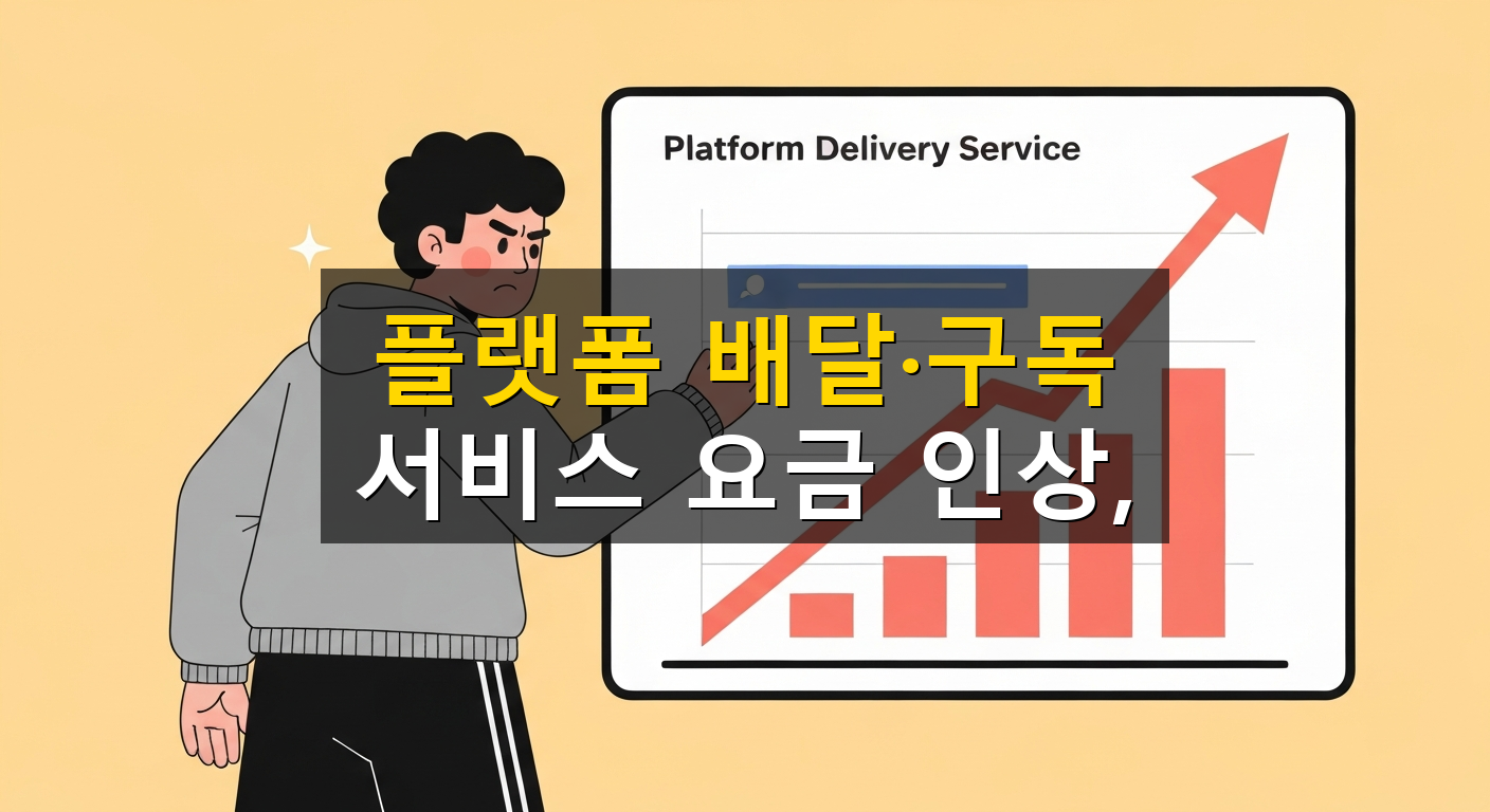 플랫폼 배달·구독 서비스 요금 인상, - 1