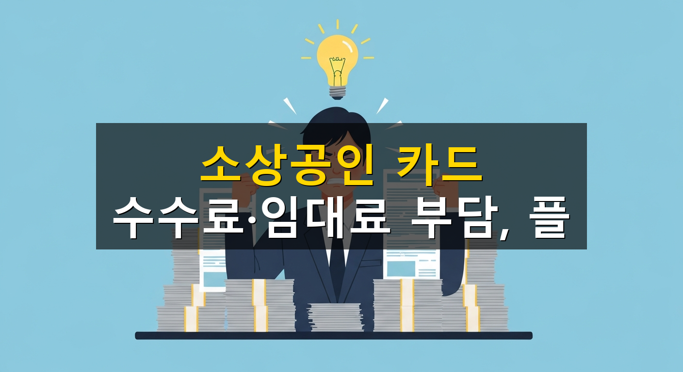 소상공인 카드 수수료·임대료 부담, 플 - 1