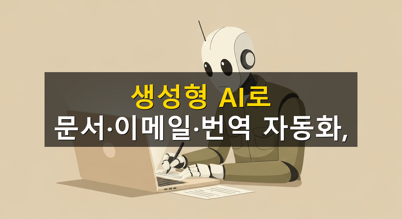 생성형 AI로 문서·이메일·번역 자동화, - 1