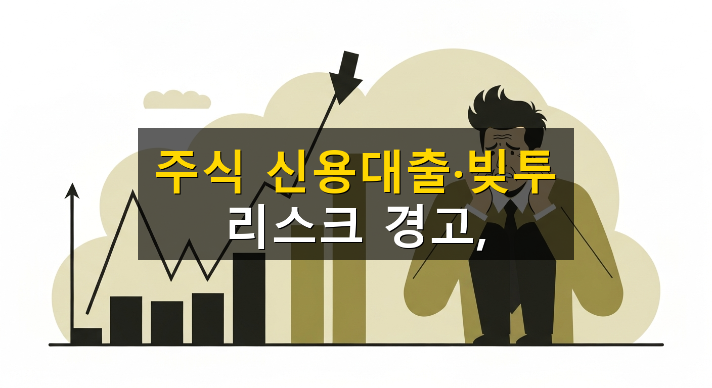 주식 신용대출·빚투 리스크 경고, - 1