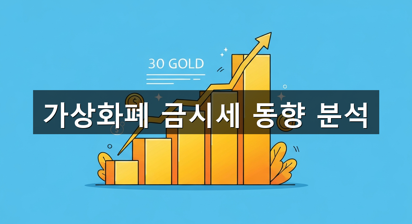 가상화폐 금시세 동향 분석 - 1