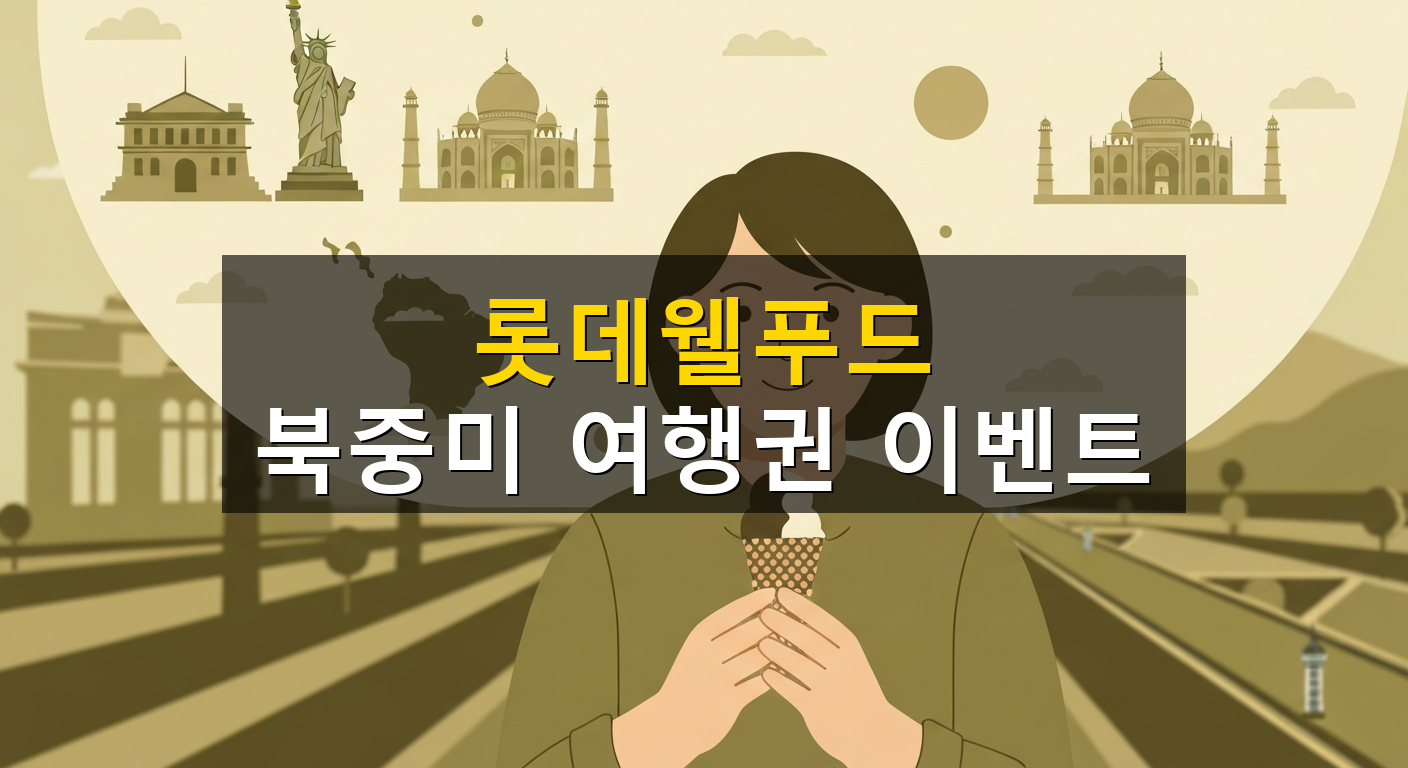 롯데웰푸드 북중미 여행권 이벤트 - 1