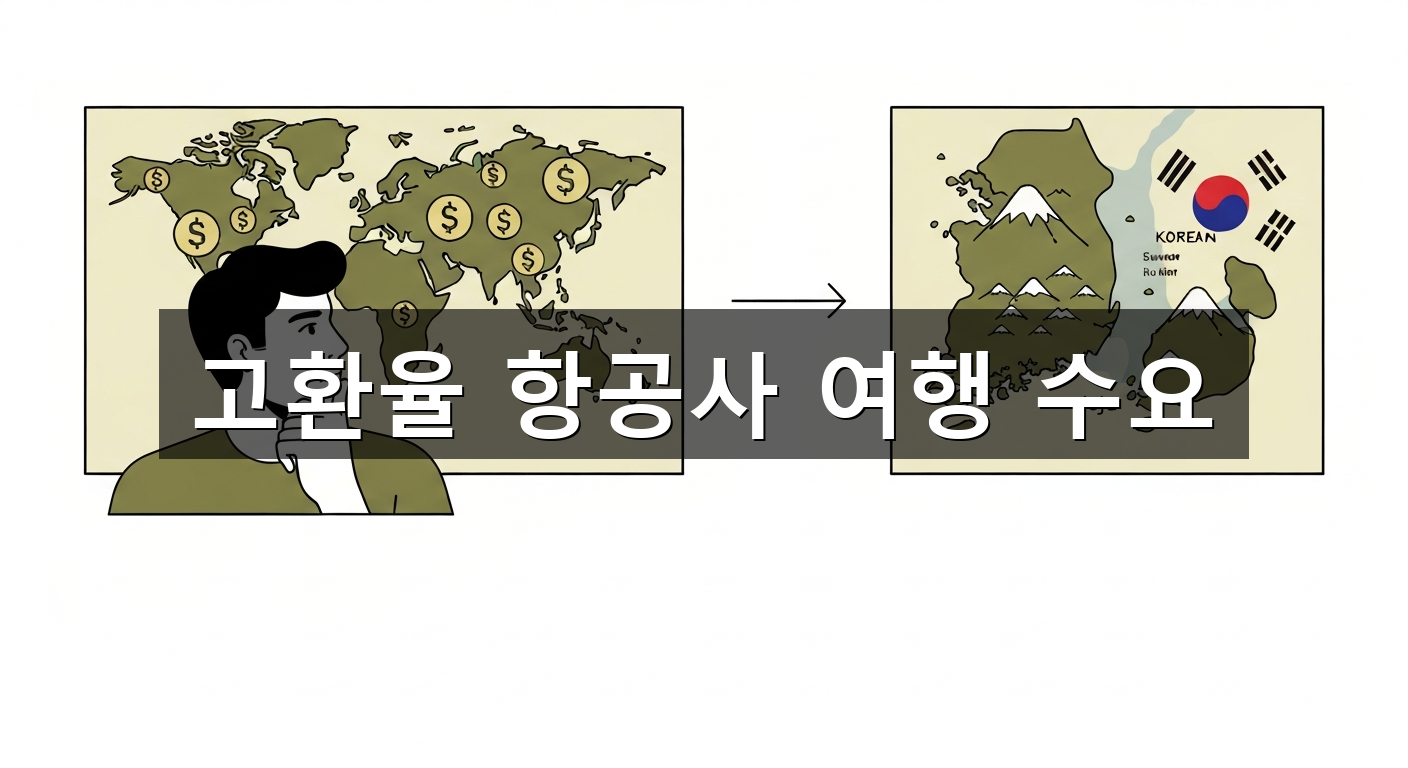 고환율 항공사 여행 수요 - 1
