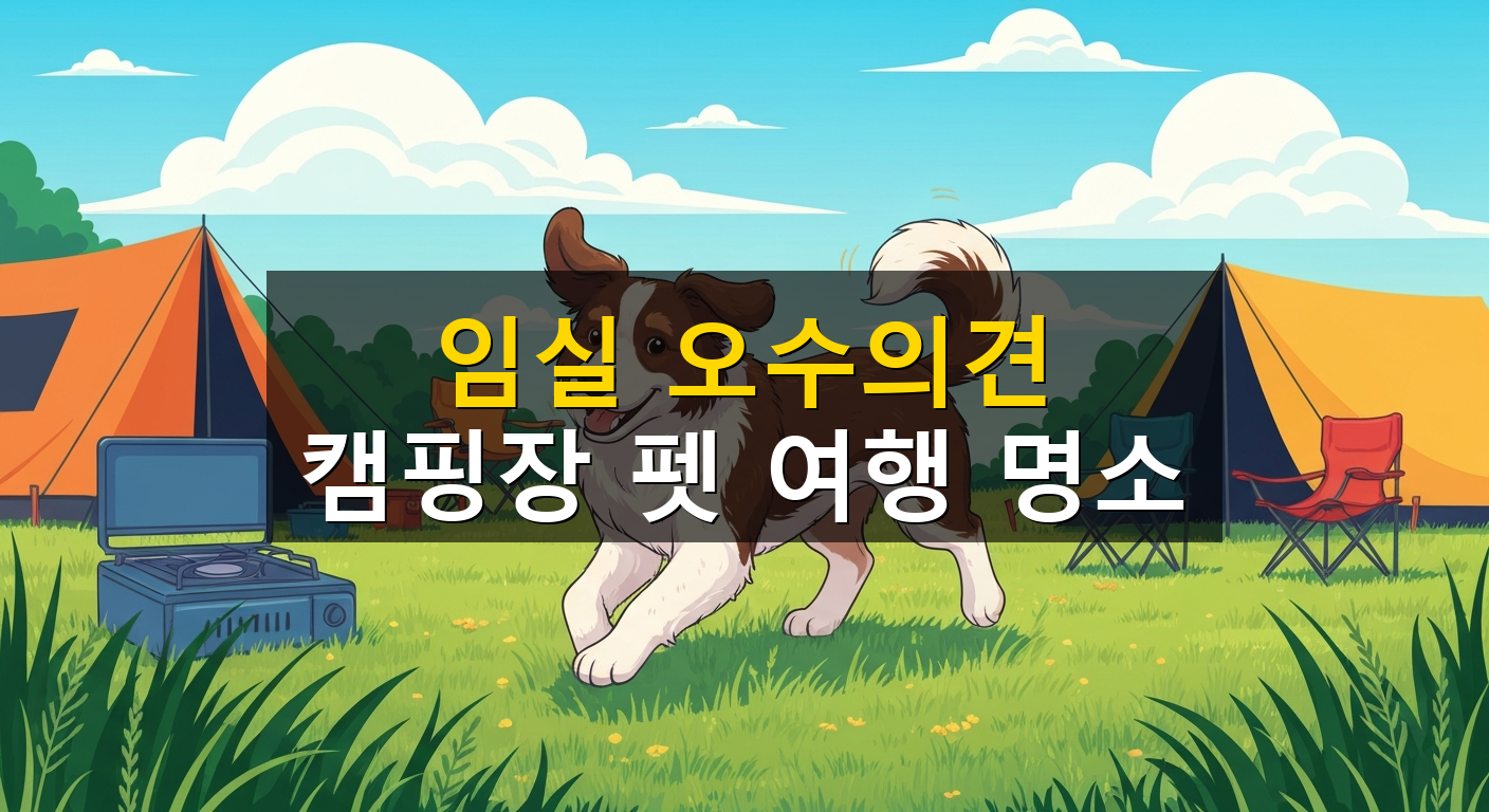 임실 오수의견 캠핑장 펫 여행 명소 - 1